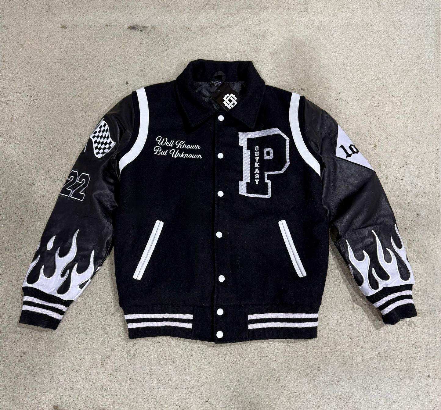 Popular OutKast ”Black & White” Varsity Jacket