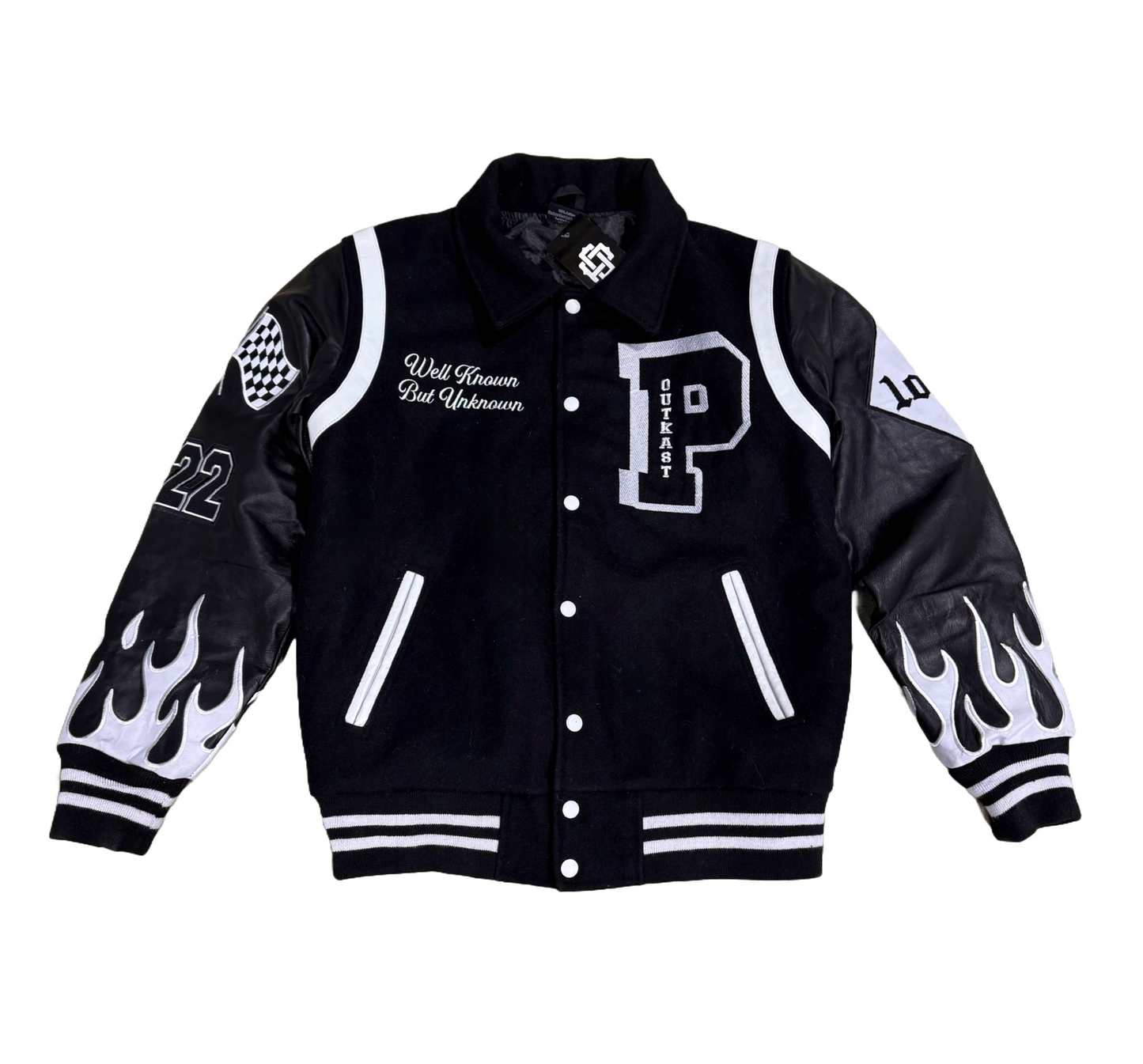 Popular OutKast ”Black & White” Varsity Jacket
