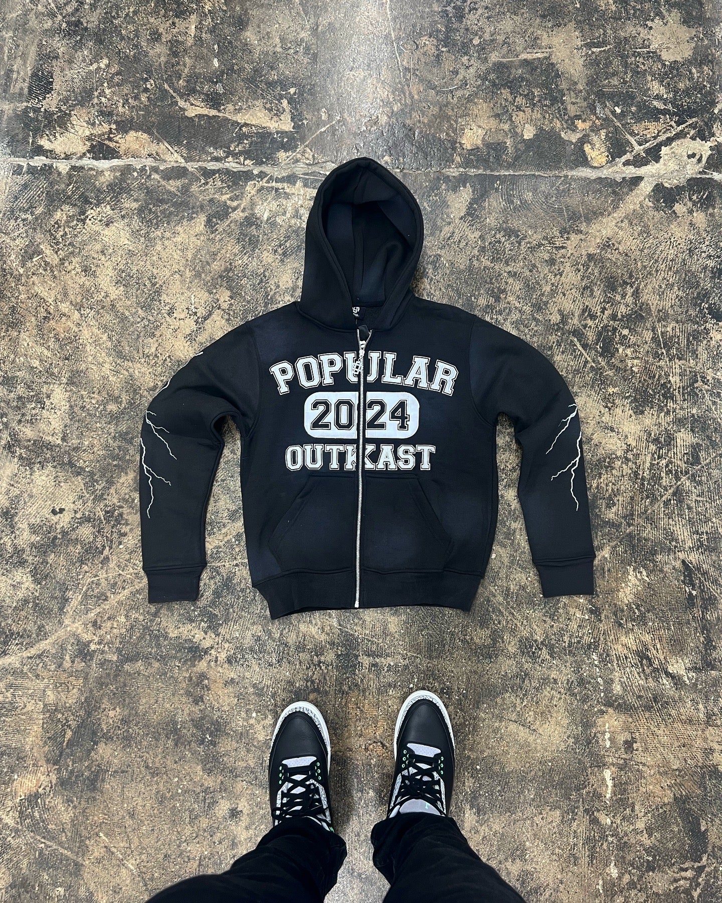 Popular OutKast “ Black 2024 “ Zip Up Hoodie