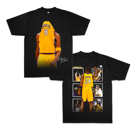 Kobe Bryant “ 824" Black Edition Tee - Front & Back