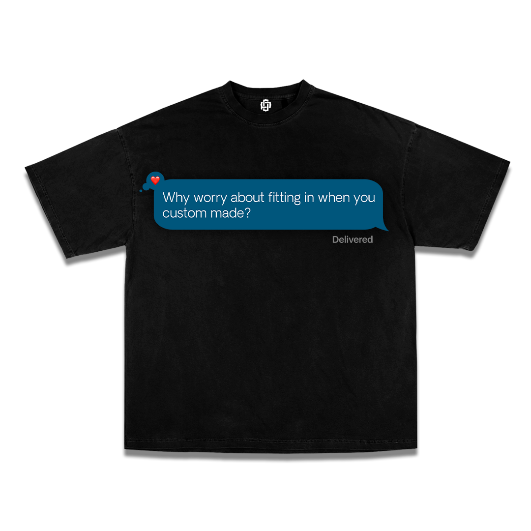 Popular OutKast Black “Why Worry About Fitting In ? “ Edition Tee