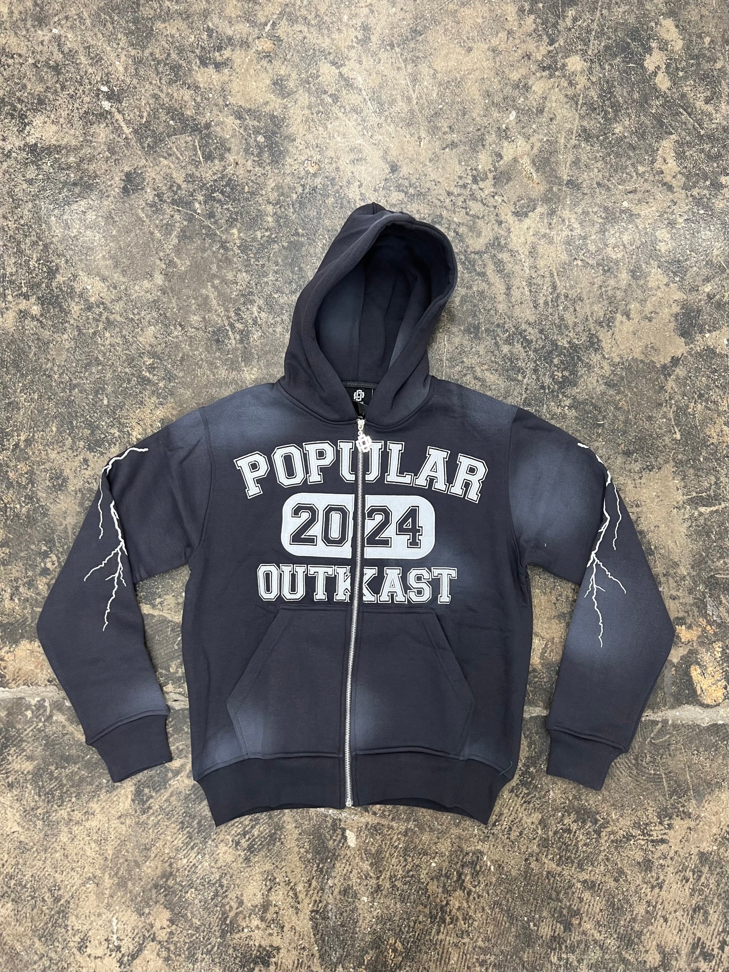 Popular OutKast “ Ash Gray 2024 “ Zip Up Hoodie