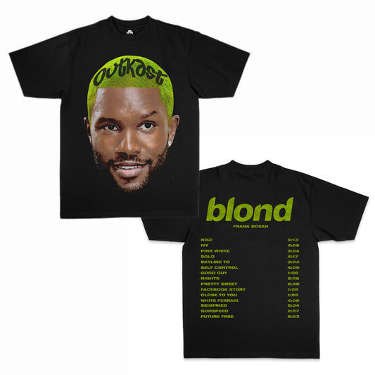 Frank Ocean Green “Black Ink " Black Edition Tee