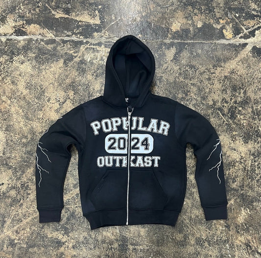 Popular OutKast “ Black 2024 “ Zip Up Hoodie