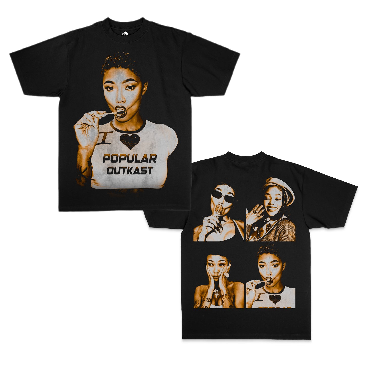 Coi Leray “Yellow" Black Tee