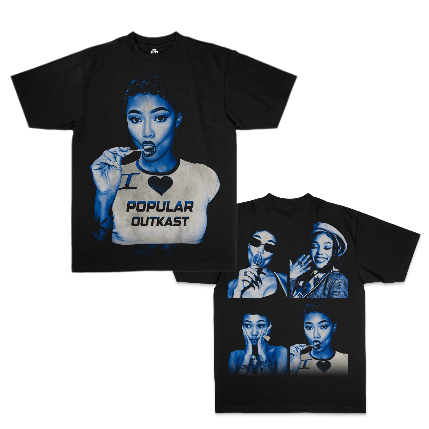 Coi Leray “ Blue” Black Edition Tee