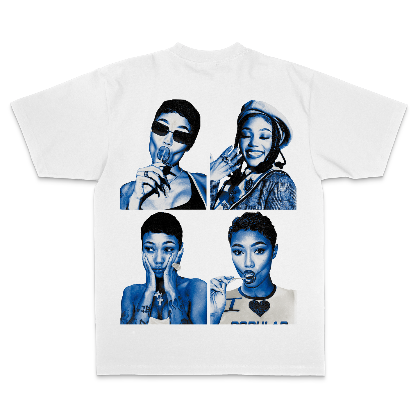 Coi Leray “Blue" White Edition Tee