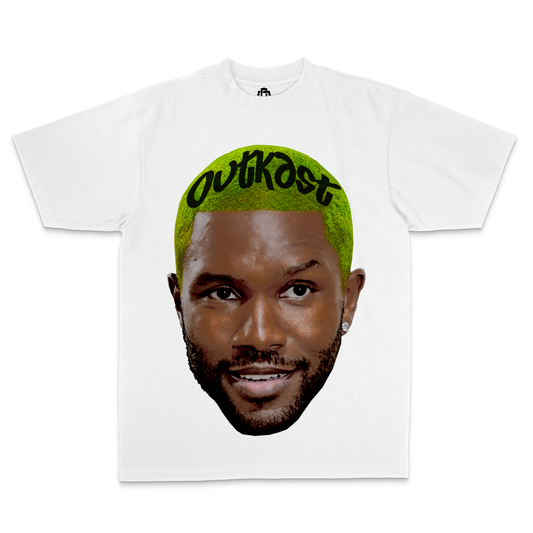 "Frank Ocean Green Black Letters" White Tee