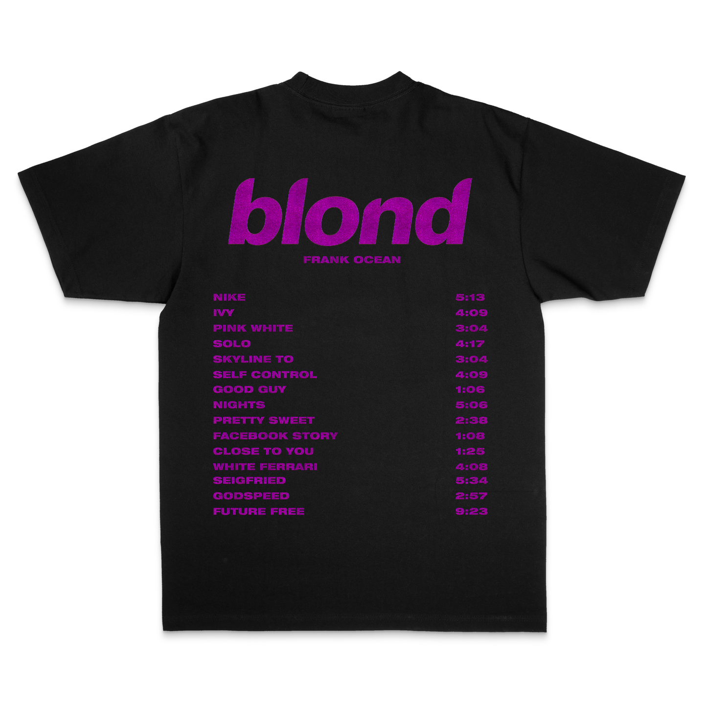 Frank Ocean Purple “Black Ink” Black Edition Tee