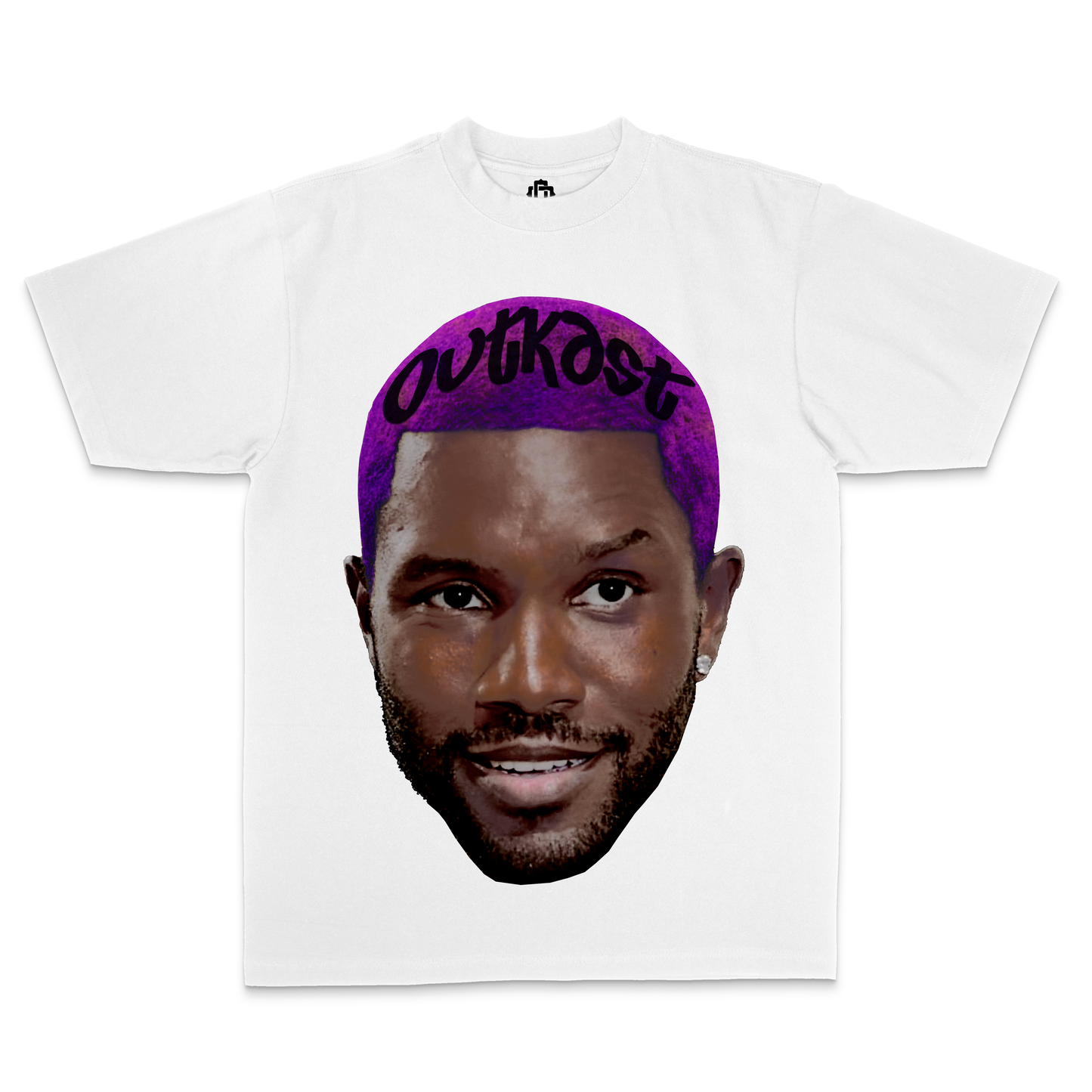 Frank Ocean Purple “Black Ink” Front Only - White Edition Tee