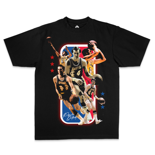 Jerry West “Legends Never Die” Black Edition Tee