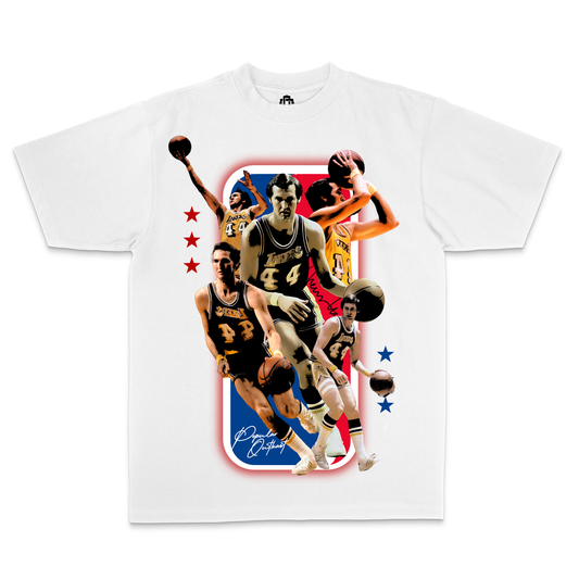 Jerry West “Legends Never Die” White Edition Tee