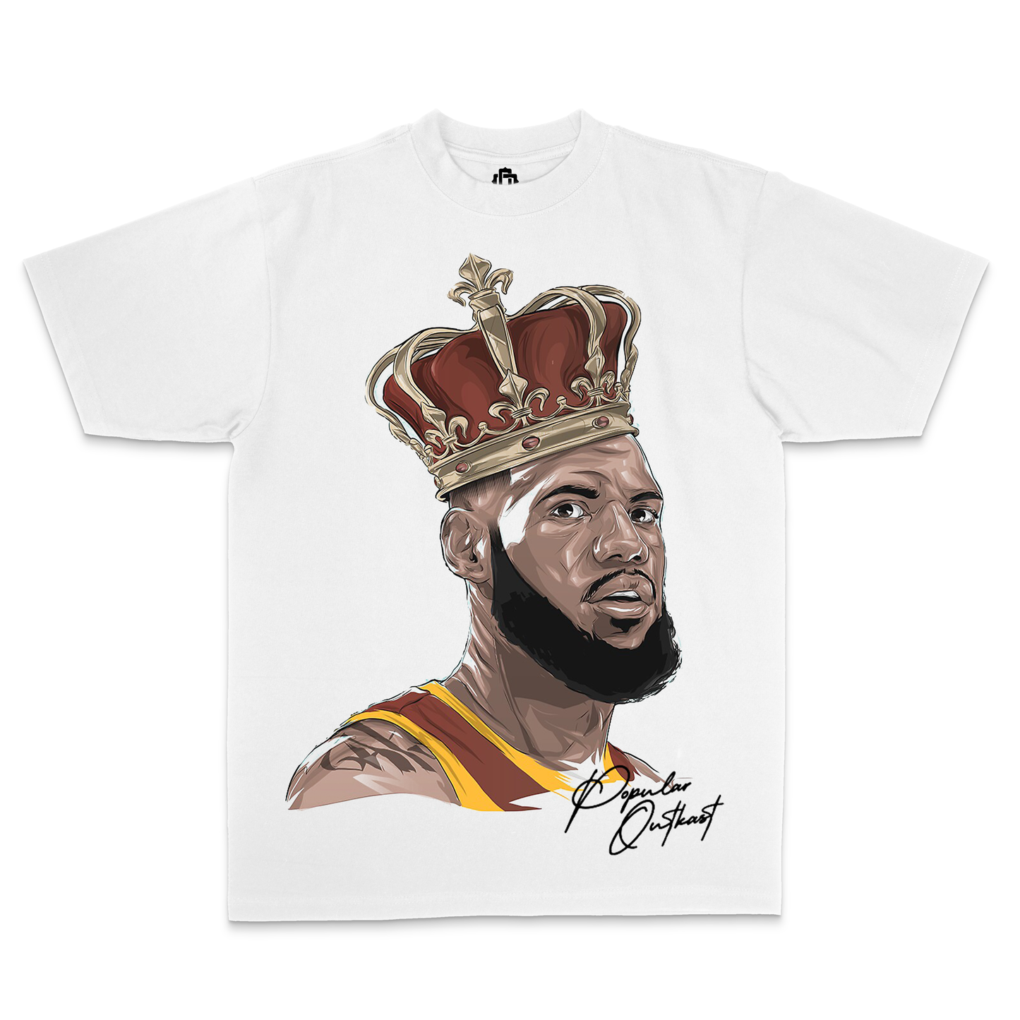 Lebron "King James" White Tee