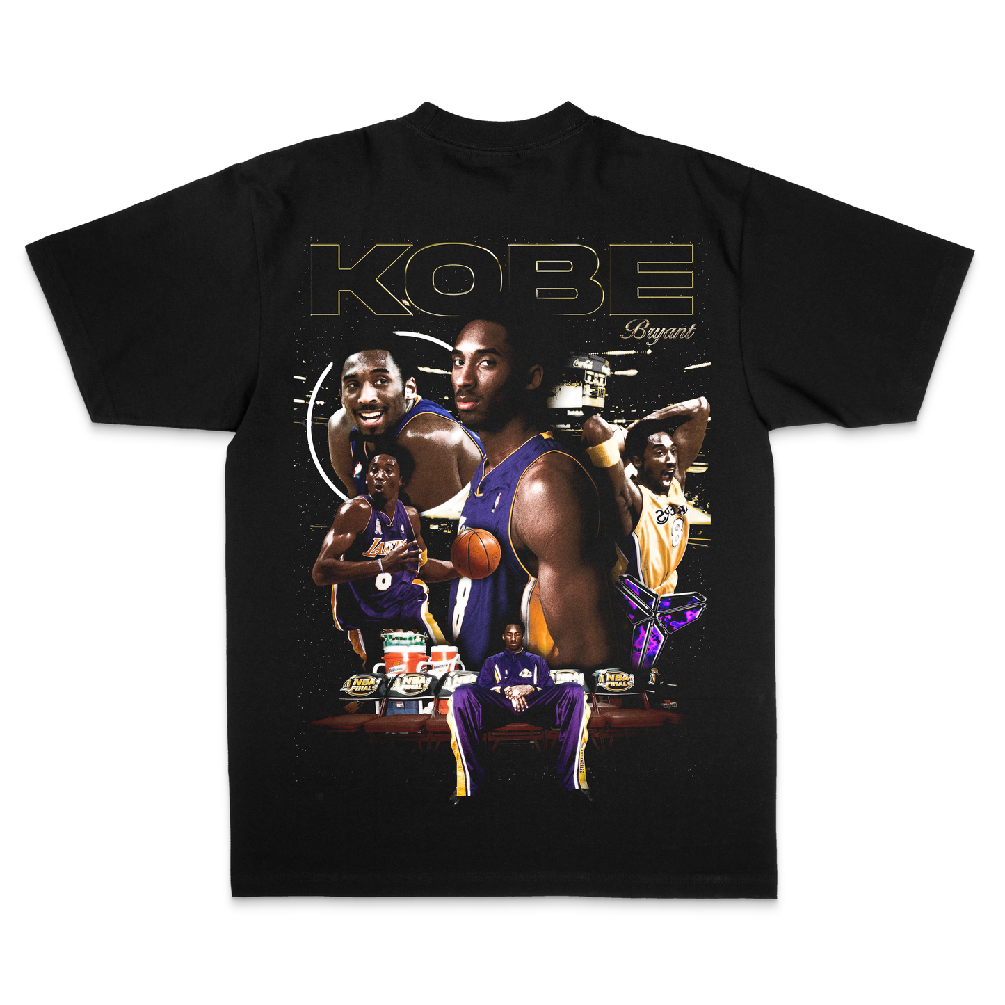 Kobe Bryant “Primetime" Black Edition Tee - Front & Back