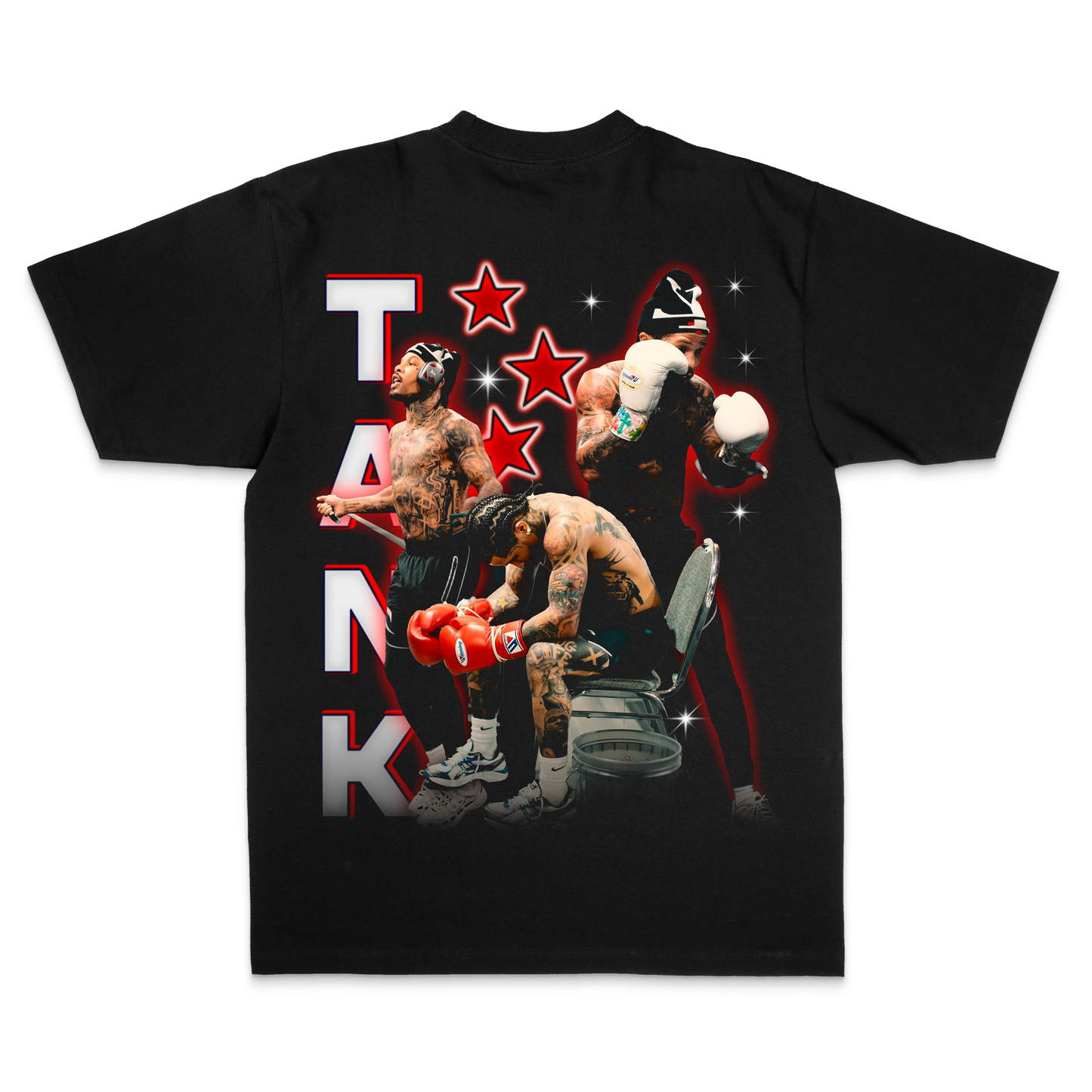 Tank Davis "THE 1” Black Edition Tee - Front & Back