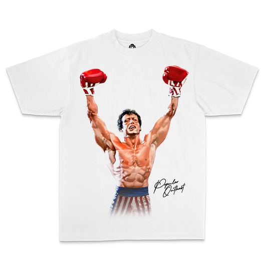 Rocky “Victory" Edition White Tee