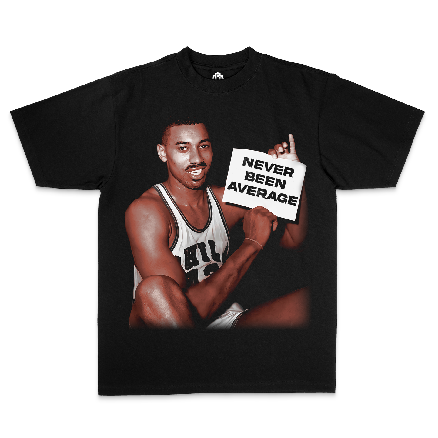 Wilt Chamberlain” Never Been Average “ Black Edition Tee