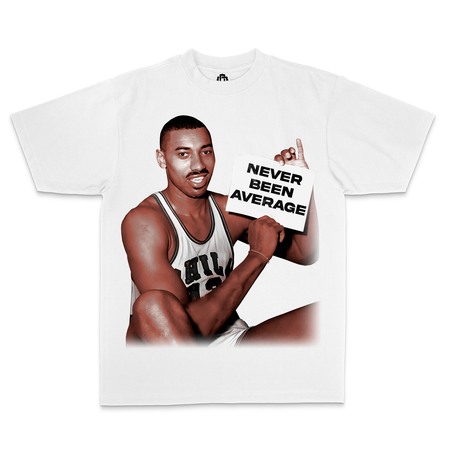 Wilt Chamberlain “Never Been Average“ White Edition Tee